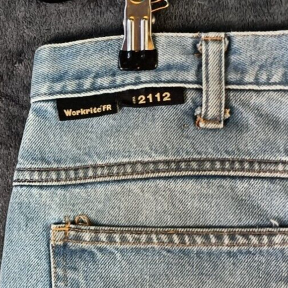 Flame resistant Jeans Men 40 Blue Denim Ultra Soft Relaxed Fit - Picture 14 of 16